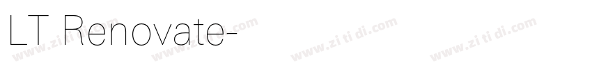 LT Renovate字体转换
